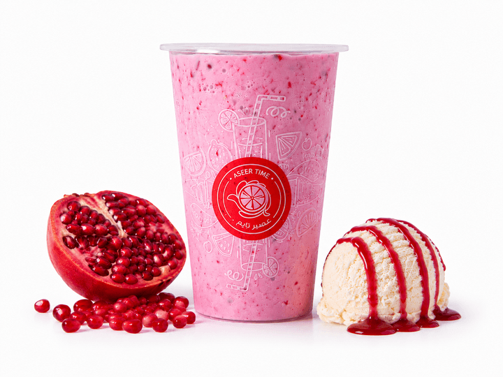Pomegranate Milkshake / ميلك شيك رمان